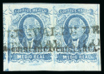 Stamp of Mexico » 1856-61 "Hidalgo" Issues 1856 Chihuahua ½ Real Blue group
