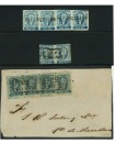 Stamp of Mexico » 1856-61 "Hidalgo" Issues 1856 Durango ½ Real Blue group