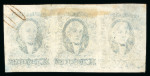 Stamp of Mexico » 1856-61 "Hidalgo" Issues 1856 Guadalajara Zapotlán ½ Real Blue strip of three + pair on cover