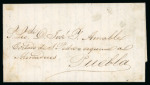 Stamp of Mexico » 1856-61 "Hidalgo" Issues Mexico District ½r blue, a magnificent group of five covers