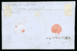 Stamp of Mexico » 1861 "Hidalgo" Second Issue 1861 Chihuahua ½ Real - 4 Reales four covers group