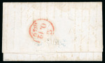Stamp of Mexico » Stampless Mail and "Sellos Negros" Pre-Stamp Transatlantic two covers group