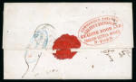 Stamp of Mexico » Stampless Mail and "Sellos Negros" Pre-Stamp Transatlantic two covers group