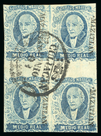 Stamp of Mexico » 1856-61 "Hidalgo" Issues 1856 Mazatlán ½ real – 2 Reales group