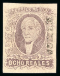 Stamp of Mexico » 1856-61 "Hidalgo" Issues 1856 Various Districts ½ Real – 8 Reales (Sc #1-5) balance of the 1856 district collection