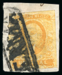 Stamp of Mexico » 1856-61 "Hidalgo" Issues 1856 Lerma 1 Real Yellow
