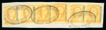 Stamp of Mexico » 1856-61 "Hidalgo" Issues 1856 Guanajuato 1 Real Yellow combination of six