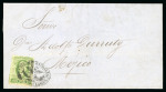 Stamp of Mexico » 1856-61 "Hidalgo" Issues 1856 Lagos, Guadalajara 2 Reales Green + 4 Reales Red Diligencias de Lagos group
