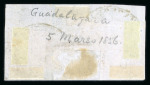 Stamp of Mexico » 1856-61 "Hidalgo" Issues 1856 Lagos, Guadalajara Split Combinations on piece group