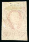 Stamp of Mexico » 1856-61 "Hidalgo" Issues 1856 Apam 4 Reales Red postally used
