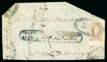 Stamp of Mexico » 1856-61 "Hidalgo" Issues 1856 Saltillo 8 Reales Lilac on Registered front