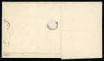 Stamp of Mexico » 1856-61 "Hidalgo" Issues 1856 Guadalajara 8 Reales Lilac bisect on cover