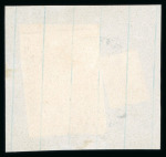 Stamp of Mexico » 1856-61 "Hidalgo" Issues 1856 Morelia 8 Reales Lilac Quadrisect combination with 1 Real Yellow on piece