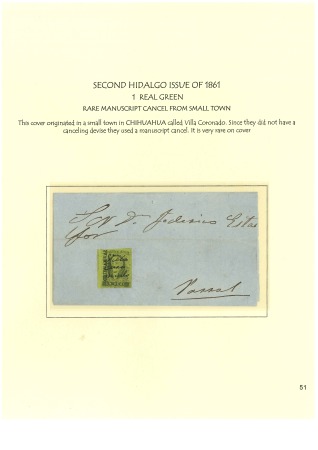Stamp of Mexico » 1861 "Hidalgo" Second Issue 1861 Various Districts balance of the specialized 1861 district collection