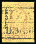 Stamp of Mexico » 1861 "Hidalgo" Second Issue 1861 Orizava 4 Reales Rose/Yellow