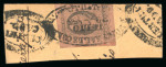 Stamp of Mexico » 1861 "Hidalgo" Second Issue 1861 Saltillo 8 Reales Black/Brown