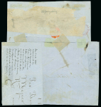 Stamp of Mexico » 1864 "Eagle" Issue 1864 Mexico District 2 Reales Yellow 1st Period Eagles Largest Combination on Cover