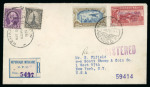 Stamp of Mexico » Airmails 1935 20c Lake Amelia Earhart Airmail on cover