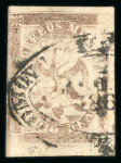 Stamp of Mexico » 1864 "Eagle" Issue 1864 Tulancingo ½ Real Brown Eagle 1st Period used