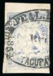 Stamp of Mexico » 1864 "Eagle" Issue 1864 Tacubaya 1 Real Ultramarine #162-1864 Eagle 2nd Period