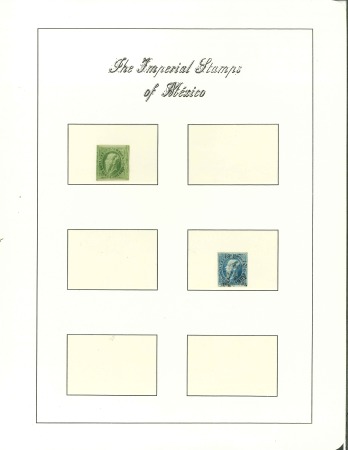 Stamp of Mexico » 1866 "Maximilian" Issue 1866-67 Various Districts 13c-50c Maximilians Litho and Engraved Group