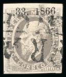Stamp of Mexico » 1866 "Maximilian" Issue 1866 Various Districts 7c Lilac Litho Maximilian group