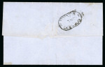 Stamp of Mexico » 1864 "Eagle" Issue 1864 Lerma 1 Real Ultra Eagle 1st Period on cover