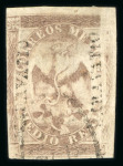 Stamp of Mexico » 1864 "Eagle" Issue 1864 Maravatio ½ Real Brown Eagle 1st Period