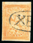 Stamp of Mexico » 1864 "Eagle" Issue 1864 Maravatio, Zacatecas No Name ½  Real- 2 Reales Eagles 1st and 4th Period group