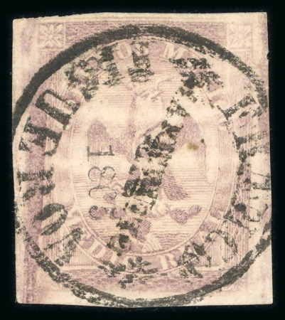 Stamp of Mexico » 1864 "Eagle" Issue 1864 Maravatio, Zacatecas No Name ½  Real- 2 Reales Eagles 1st and 4th Period group