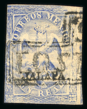 Stamp of Mexico » 1864 "Eagle" Issue 1864 San Juan de los Llanos 1 Real Ultra Eagle 1st Period