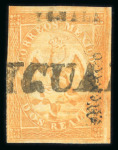 Stamp of Mexico » 1864 "Eagle" Issue 1864 Yguala and Mexico 2 Reales Orange Eagle 1st Period