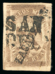 Stamp of Mexico » 1864 "Eagle" Issue 1864 Zacatecas San Miguel del Mezquital ½ Real Brown Eagle 1st Period