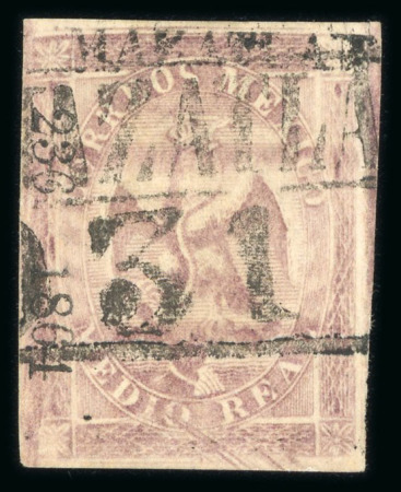 Stamp of Mexico » 1864 "Eagle" Issue 1864 Mazatlán ½ Real Lilac #236-1864 Eagle 3rd Period