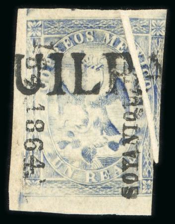 Stamp of Mexico » 1864 "Eagle" Issue 1864 Soyaniquilpan 1 Real Ultra #184-1864 Eagle 3rd Period with pre-printing fold