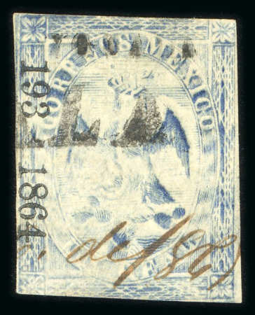Stamp of Mexico » 1864 "Eagle" Issue 1864 Tepeacuilco Yguala 1 Real Ultra #193-1864 Eagle 3rd Period
