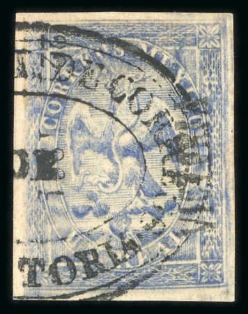 Stamp of Mexico » 1864 "Eagle" Issue 1864 Victoria 1 Real Blue #221-1864 Eagle 3rd Period