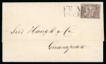 Stamp of Mexico » 1864 "Eagle" Issue 1864 Querétaro Celaya ½ Real Lilac #86-1865 4th Period Eagle Printed Matter Rate
