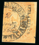Stamp of Mexico » 1864 "Eagle" Issue 1866 Ixtlahuaca 2 Reales Orange #29-1866 Eagle 5th Period