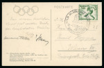 Stamp of Olympics » Collections & Miscellaneous Lots 1906-84, "History and Symbolism of the Olympic Torch" thematic exhibit collection on 60 pages