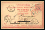 Stamp of Saudi Arabia » Turkish Post Offices » Jeddah 1885 (Dec) 20pa postcard Jeddah to Schiedam