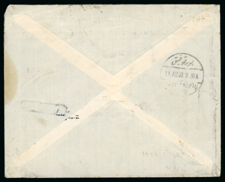 1930 (11 Aug) Commercial cover from Netherlands Trading