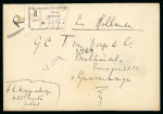 Stamp of Saudi Arabia » 1926-1932 Hejaz & Nejd 1932 (26 Feb) Registered letter from jeddah to The Hague,