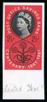 Stamp of Great Britain » Queen Elizabeth II 1961 Post Office Savings Bank set of three mint n.h. imperf. imprimaturs with "BPMA" hs on reverse