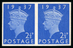 Stamp of Great Britain » King Edward VIII 1936 (Nov 27) Edward VII Coronation essays, 2 1/2d in set of four imperf. pairs showing the King from the Percy Metcalfe effigy