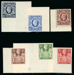 Stamp of Great Britain » King George VI 1939-48 Arms High Values 2s6d to £1 set of six imprimaturs in mint n.h. corner marginals