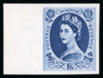 Stamp of Great Britain » Queen Elizabeth II 1955-58 Wildings (wmk St. Edward's crown) 1/2d to 1s6d set of 18 imperf. imprimaturs
