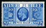 Stamp of Great Britain » King George V » 1924-36 Issues 1935 Silver Jubilee 2 1/2d Prussian blue mint n.h.