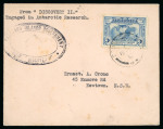 Stamp of Falkland Islands 1933 (Mar) envelope from Royal Research Ship Discovery II, bearing Australia 3d blue, SG 122, tied by South Georgia circular ds