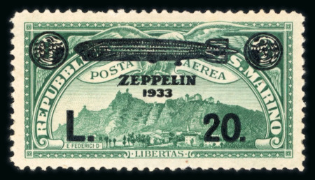 Stamp of Large Lots and Collections 1931 Airmails and Zeppelin post: Lot on two pages with better Zeppelin